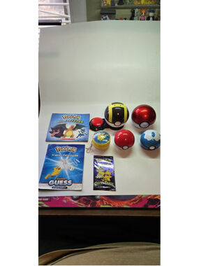 Pokemon TCG Lot Yo-yo Sealed Trick Or Trade Pack Empty Pokemon Ball Books Guide